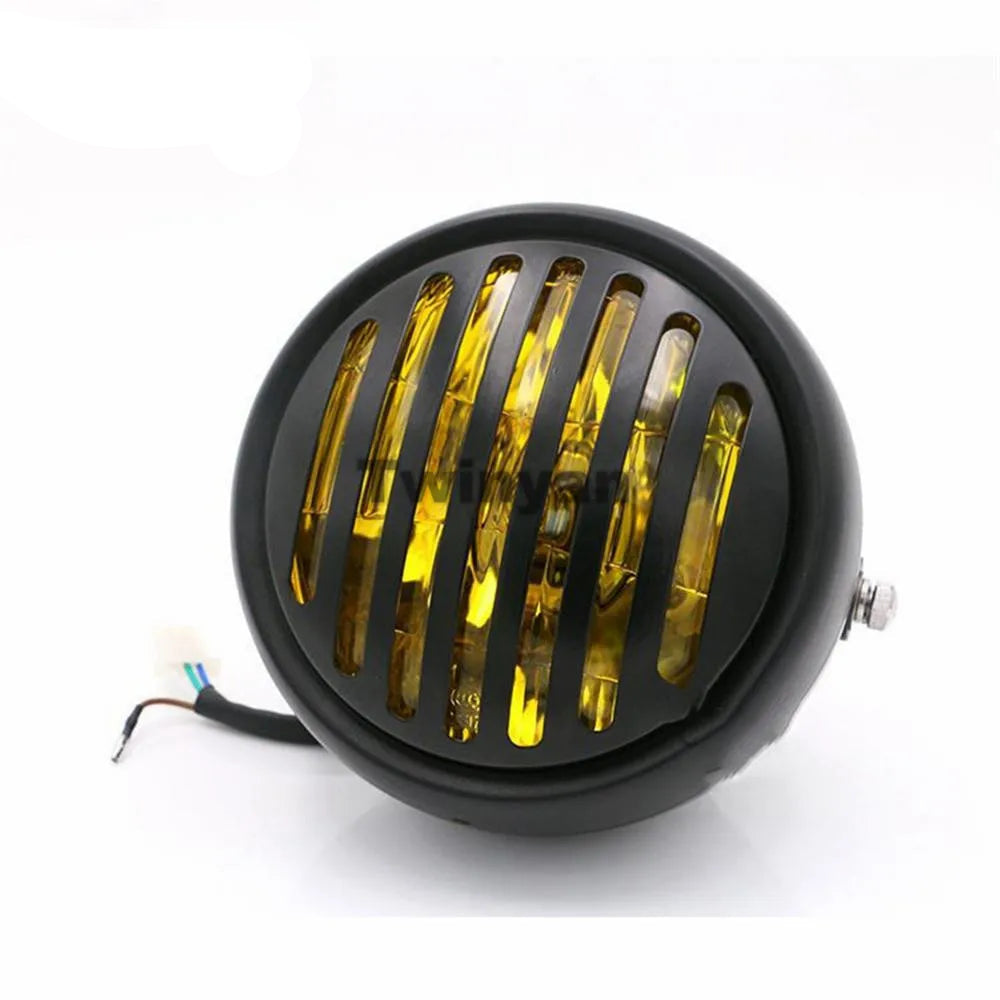 Bloc optique jaune avec grille 12 volt